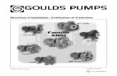 Famille ANSI - gouldspumps.com · • Gants de travail isolants pour manipuler les roulements ... Ce modèle offre un choix de cinq entraînements et de 28 dimensions de pompe. ...