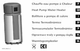Chauffe-eau pompe à Chaleur F Heat Pump Water … Dynapac... · Chauffe-eau pompe à Chaleur F Heat Pump Water Heater GB Bollitore a pompa di calore I Termo Termodinámico SP Termoacumulador