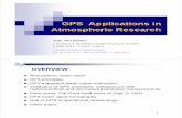 GPS Applications in Atmospheric Research - Accueil … · A priori coordinates of GPS stations Multi-path ... matrice de pondération. G : ... Critère pour effectuer une tomographie