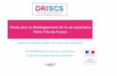 Fonds pour le développement de la vie associative …ile-de-france.drjscs.gouv.fr/sites/ile-de-france.drjscs.gouv.fr/... · Fonds pour le développement de la vie associative FDVA