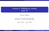 Lecture 2: ARMA(p,q) models (part 3) - math.unice.frfrapetti/CorsoP/chapitre_23_IMEA_1.pdf · Introduction Road map 1 ARMA(1,1) model De nition and conditions Moments Estimation 2