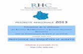 PRIORITE REGIONALE 2013 - rhc-arlin.pasman.frrhc-arlin.pasman.fr/wp-content/uploads/2013/01/protocoles-surv... · Audit portant sur la gestion des excreta et le bionettoyage 21-38