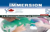 Journal de l’ IMMERSIONIMMERSION - acpi.ca · Journal de l’immersion / immersion Journal / Volume 33, Numéro 2, Été 2011 • 3 Membres de l’ACPI Si vous changez d’adresse