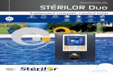 Traitement de l’eau STÉRILOR Duo - reseaupiscine.com · Intelligent, il maintient l’équilibre de l’eau avec l’électrolyse de sel et la régulation du pH. Auto-adaptabilité