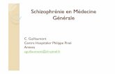 SchizophrSchizophréénie en Mnie en Méédecinedecine …E9nie%20en%20M%E9decine%20G… · 400000 cas et 10000 nx cas par an ... Hétérogénéité clinique (paranoïde, ..) Symptômes