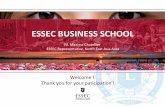 ESSEC BUSINESS SCHOOL - ESSEC...  -TITRE DE LA PR‰SENTATION - 00/00/2014 ESSEC BUSINESS SCHOOL Welcome