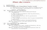 Plan du cours - univ.ency-education.comuniv.ency-education.com/uploads/1/3/1/0/13102001/physiopath3an16m... · III. Fomation de l’œdème 1) Par altération hémodynamique a- Par