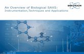 An Overview of Biological SAXS - Bruker · An Overview of Biological SAXS: Instrumentation,Techniques and Applications . 2 Peter Laggner Director ... • The angular resolution needs