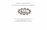 Ph.D. Course work - K L University · by using spectroscopic and microscopic techniques -XRD,FTIR,DSC,SEM and TEM. Electrical measurements of nano composite materials by using fourprobe