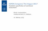 ESPEN Congress The Hague .ESPEN Congress The Hague 2017 Paediatric specificities of nutritional assessment