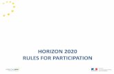 HORIZON 2020 RULES FOR PARTICIPATION - ANR · Horizon 2020: architecture Societal challenges - Health, well-being, ageing ... PCP « lessons learnt from the narrow band TETRA-TETRAPOL