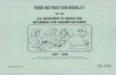 U.S. DEPARTMENT OF AGRICULTURE NATIONWIDE FOOD CONSUMPTION ... · u.s. department of agriculture nationwide food consumption survey 1987- 1988 use this booklet and the measuring cups,