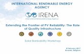 INTERNATIONAL RENEWABLE ENERGY AGENCY - …solarbankability.org/fileadmin/sites/www/files/documents/Final... · INTERNATIONAL RENEWABLE ENERGY AGENCY 8 February 2017 Brussels, ...