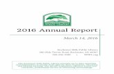 2016 Annual Report - Rochester Hills · 2016 Annual Report Rochester Hills ... Jon & Karin Childs The Childs Family Harold Choitz ... Mr. & Mrs. Robert Heinrichs Terri Hemphill Dr.