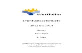 Sportlerehrung Bestenliste 2015 - wertheim.de - Startseite · Johannes Moldan 6 Paddeln Kanu ‐ Club Wertheim e.V. 7 ... Julia Hoffmann, Paulina Plewnia, ...