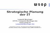 Strategische Planung der IT - vowi.fsinf.at · Projektplan erstellen ... IT Strategieplan Analyse & Doku-menta-tion der IT-Prozesse Risikobewertung, -maßnahmen IT-Richtlinien IT