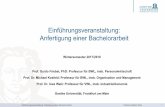 Einführungsveranstaltung: Anfertigung einer … · Wintersemester 2017/2018 Prof. Guido Friebel, PhD: Professur für BWL, insb. Personalwirtschaft Prof. Dr. Michael Kosfeld: Professur