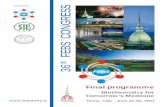Organised by FEBS CONGRESS - certh.gr · 36 th FEBS CONGRESS Torino, Italy - June 25-30, 2011 Biochemistry for Tomorrow’s Medicine Final programme  Organised by