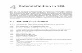 4 Datendefinition in SQL - bilder.buecher.de · 1979 Oracle liefert ein erstes relationales Datenbanksystem mit SQL aus. 1981 IBM liefert SQL/DS aus. 1983 IBM stellt DB2 vor. ...
