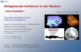 Bildgebende Verfahren Med (auswahl · 2009-03-13 · • Messung der emittierten Strahlung aus vielen Winkeln ... Durchblutung der Leber (Farb-Doppler) ... • als bildgebendes Verfahren