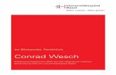 Im Blickpunkt: Persönlich Conrad Wesch · Ausserdem ist es eine meiner Lieblings-tätigkeiten. ... interprofessionelles Projekt auf wissenschaftlicher Grundlage durch- ... band,