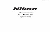 Microscope ECLIPSE 80i - unil.ch · Introduction 1 Thank you for purchasing this Nikon product. This instruction manual, which describes basic microscope operations, is intended for