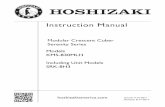 Instruction Manual - HOSHIZAKI INTERNATIONAL KMS-830MLH Including Unit Models SRK-8H3 Modular Crescent Cuber Serenity Series Instruction Manual Issued: 4-16-2011 Revised: 8-17-2017