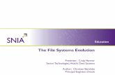 The File Systems Evolution - etouches€¦ · The File Systems Evolution . Presenter: Craig Harmer . Senior Technool gist, Htaci hi Data Systems . Author: Christian Bandulet . Principal