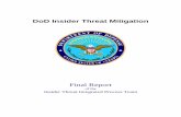 Mitigation of the Insider Threat - dtic.mil · Ke y elements of a strategy to minimize the impact of the insider threat are: • Establish criticality – what assets are critical