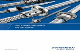 Lead Screws, Ball Screws and Ball Splines · Lead Screws, Ball Screws and Ball Splines  3 A World Class Heritage Serves as Our Foundation The very best …