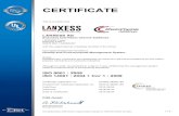 QM08 UM 523282 QM08 EN Auszug mit Anhang Sindlk - Rhein Chemierch.lanxess.com/content/uploads/2014/05/ADD-Certificate-9001_14001... · Annex to Certificate Registration No. 523282