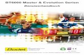 BT6000 Master & Evolution Serien · Tischtennis (STD ... Während der letzten Minute die Spielzeit in 1/10-Sekundenschritten an der Stoppuhr erhöhen Die Stoppuhr muß vorher mit