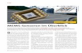 MEMS-Sensoren im œberblick - all- .Mikromechanik Mikromechanik ist eine Schl¼sseltech-nologie f¼r