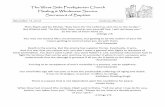 The West Side Presbyterian Church Healing & Wholeness Service … · The West Side Presbyterian Church Healing & Wholeness Service Sacrament of Baptism November 13, 2016 10:00 am