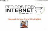 Manual de Uso Para COLOMBIA - co.myherbalife.com · Debe gestionarlo a través de o bien a través de Relaciones con el distribuidor. •Disponible: ... Es su lista de precios en
