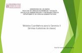 Métodos Cuantitativos para la Gerencia II (láminas ...webdelprofesor.ula.ve/economia/gsfran/Asignaturas/DecisionesII/... · 5.Modelos de Líneas de Espera (colas) 6.Simulación