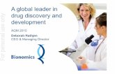 A global leader in drug discovery and For personal … · A global leader in drug discovery and For personal use only development. ... Q1Q1 Q2Q1 Q2 Q3 Q4 Q2 Q3Q3 Q4Q4