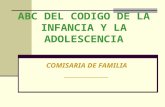 ABC DEL CODIGO DE LA INFANCIA Y LA …€¦ · PPT file · Web view2014-05-19 · juez defensor de familia informe ejecutivo 36 horas flagrancia art. 191 ley ... recomendaciones