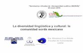 La diversidad lingüística y cultural: la comunidad …virtual.cudi.edu.mx:8080/access/content/group/da2986d3-c493-4b77-9... · La diversidad lingüística y cultural: la comunidad