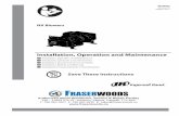 Installation, Operation and Maintenance - Fraserwoods · This manual provides installation, operation and maintenance instructions for the Ingersoll Rand NX Blowers, which may be