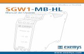 SGW1-MB-HL Conversor Modbus a HostLink Exemys · una red Modbus como si fuera un esclavo más. ... Hostlink con zonas de memoria Modbus. Todos los parámetros pueden configurarse