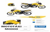 PV MOTOTÁXI 2017 - DIÁRIO OFICIAL · Motocicleta base: Honda CG 125 cc M0000 M0000 MOTOTÁXI M0000 M0000 ... fios/cm. O corpo deverá ser confeccionado em duas peças, com costuras