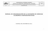 MANUAL DE ORGANIZACIÓN DE LA DIVISIÓN DE …sistemas.chapingo.mx/sites/transparencia/images/TRANSPARENCIA/... · de títulos profesionales de los egresados a nombre de la UACh.