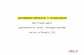 DIVERSIDAD FUNCIONAL Y TECNOLOGÍAS - …digital.csic.es/bitstream/10261/55418/1/MarioToboso_SeminarioTraba... · DIVERSIDAD FUNCIONAL Y TECNOLOGÍAS Mario Toboso Martín Departamento