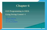 GUI Programming in JAVA Using Swing Control -I .GUI Programming in JAVA Using Swing Control -I