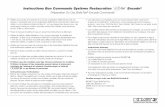 Instructions Bon Commande Système Restauration …biomet3icanada.com/pdf/Encode Impression System Work Order Form... · 46988 Fuente del Jarro (Valencia) Espagne En soumettant ce