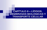 CAPÍTULO 9 LÍPIDOS, MEMBRANAS BIOLÓGICAS Y TRANSPORTE CELULAR · TRANSPORTE CELULAR . Introducción ... La selectividad del transporte a través de la membrana se lleva a cabo