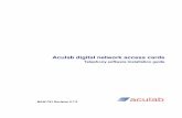 Aculab digital network access cardsdocs.aculab.com/support/pdf_documents/v6_linux/Docs/Telephony... · Aculab digital network access cards Telephony software installation guide MAN1761