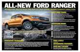 ALL-NEW FORD RANGER America/US... · Adventure-ready 2019 Ford Ranger brings Built Ford Tough capability, innovation to America’s midsize trucks AVAILABLE EARLY 2019 BUILT FORD