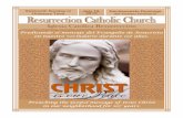 Iglesia Católica Resurrección - Liturgical Publicationsuploads.weconnect.com/mce/b19dc177a07ce563e09b457f... · Predicando el mensaje del Evangelio de Jesucristo en nuestro vecindario